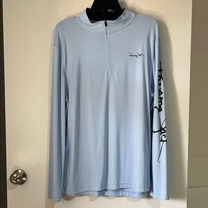 Panama Jack Light Blue Golf Quarter Zip